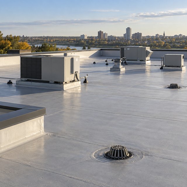 Commercial Roofing example for a Saskatoon property
