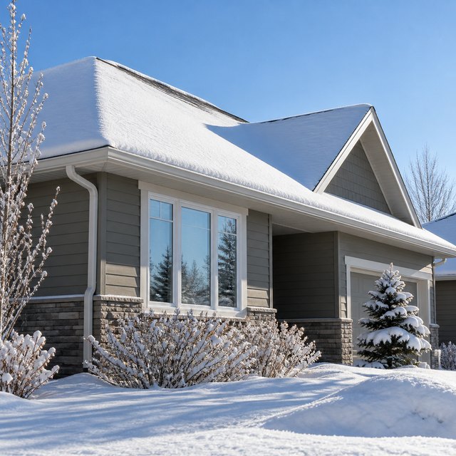 Ice Dam Prevention example for a Saskatoon property