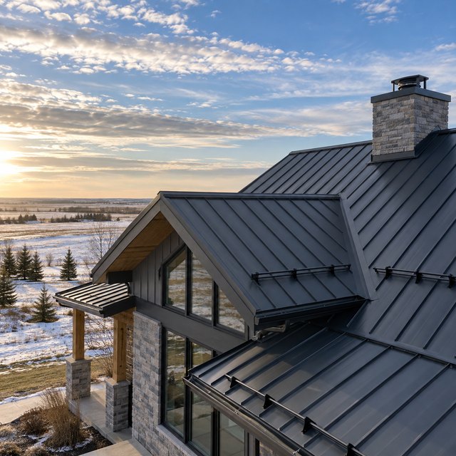 Metal Roofing example for a Saskatoon property